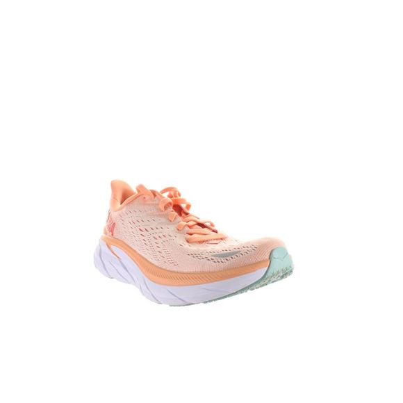 Hoka One One Womens Clifton 8 Orange Running Shoes Size 6.5 Medium (B, M) - Picture 2 of 4